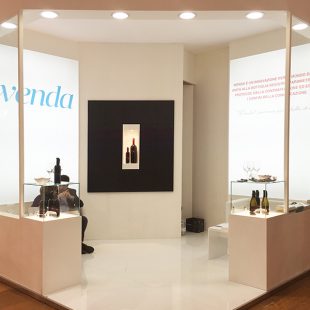 The result is a small, jewel-like wall with a “hero” product placed at the centre - a totally innovative idea!
